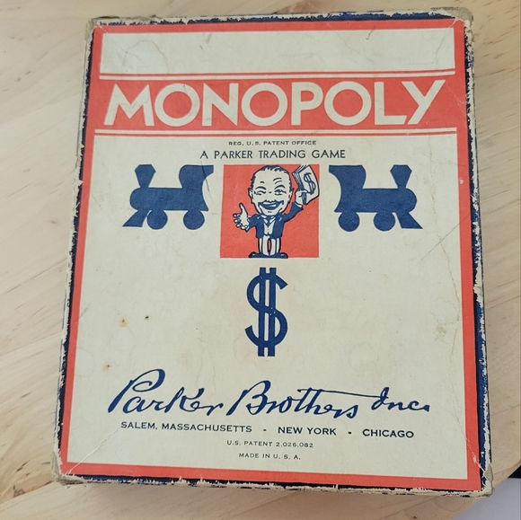 Vintage 1946 Monopoly Game Board and pieces- partially completed - Picture 2 of 16